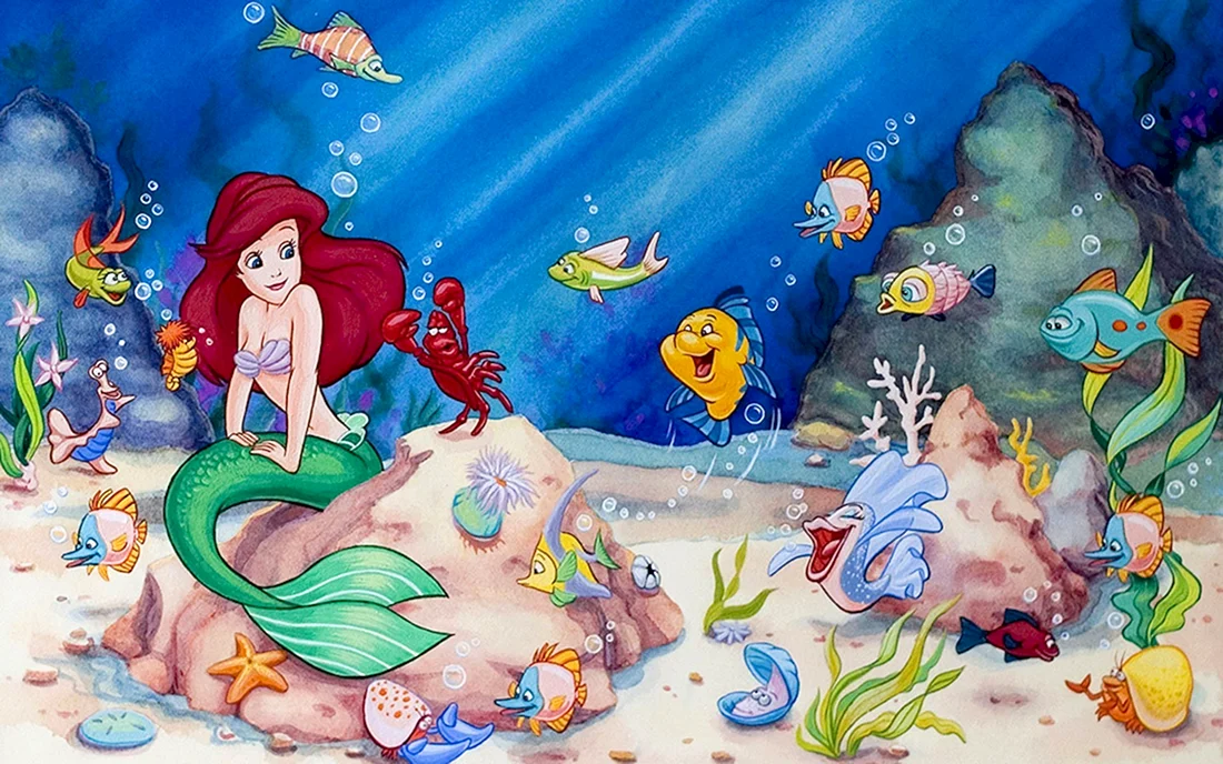 Русалочка Ариэль морские жители