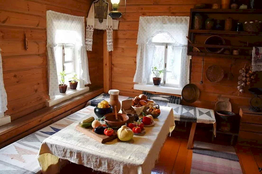 Русская изба Горница