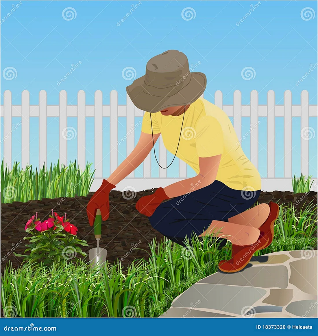 Садовник мультяшный