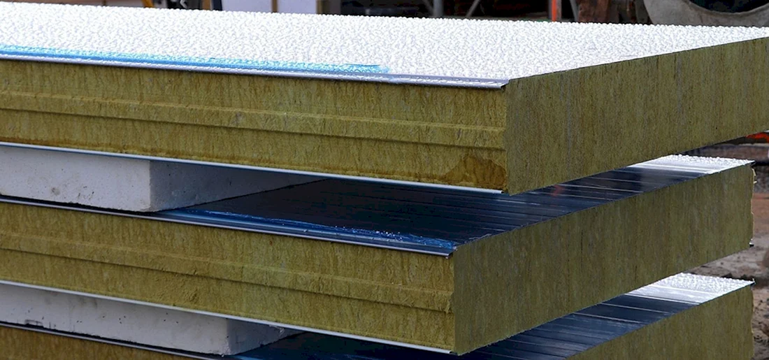 Сэндвич-панели 100 мм Rockwool