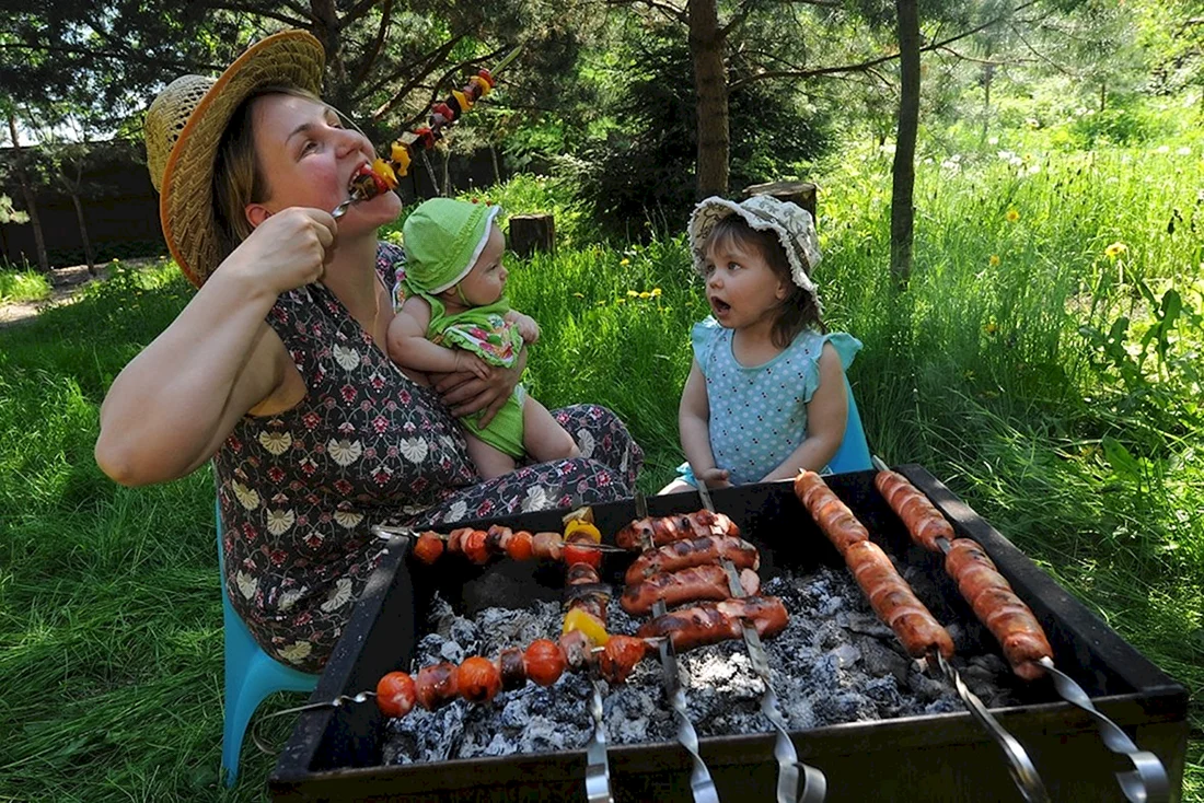 Картинки шашлык на природе (42 фото)