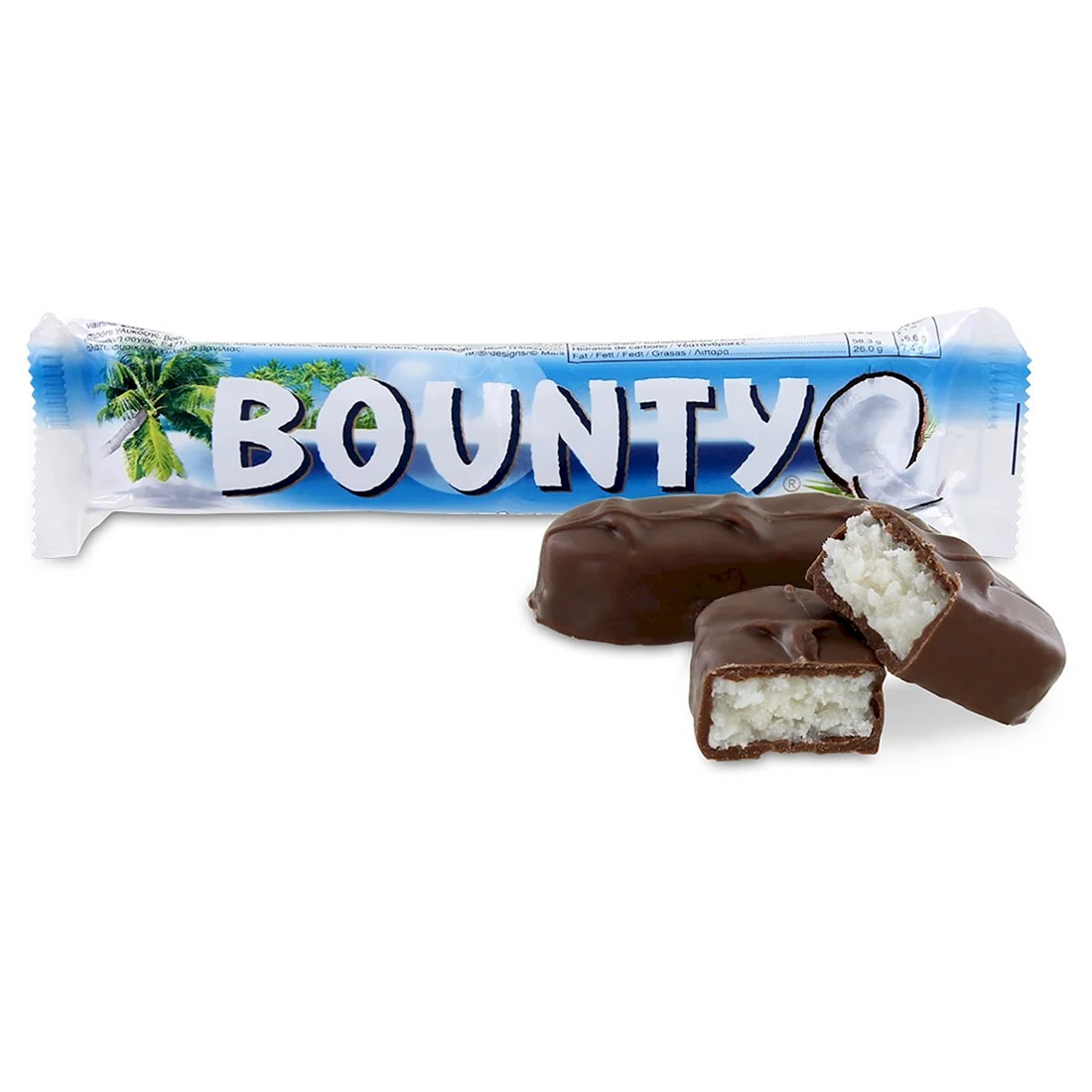 Шоколадный батончик Bounty 55 гр