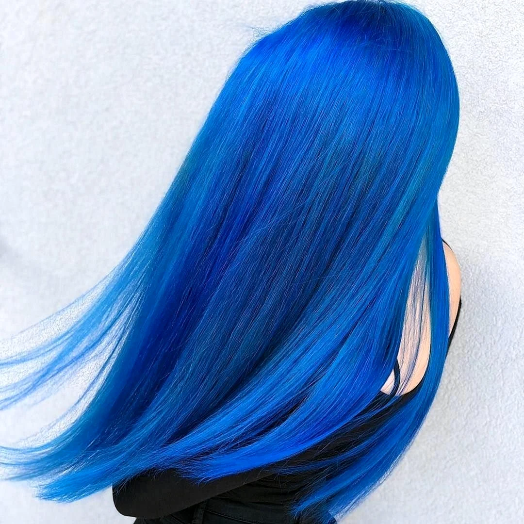Синие волосы