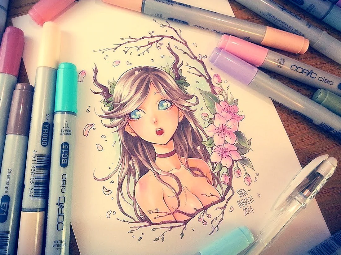 Скетч фломастеры