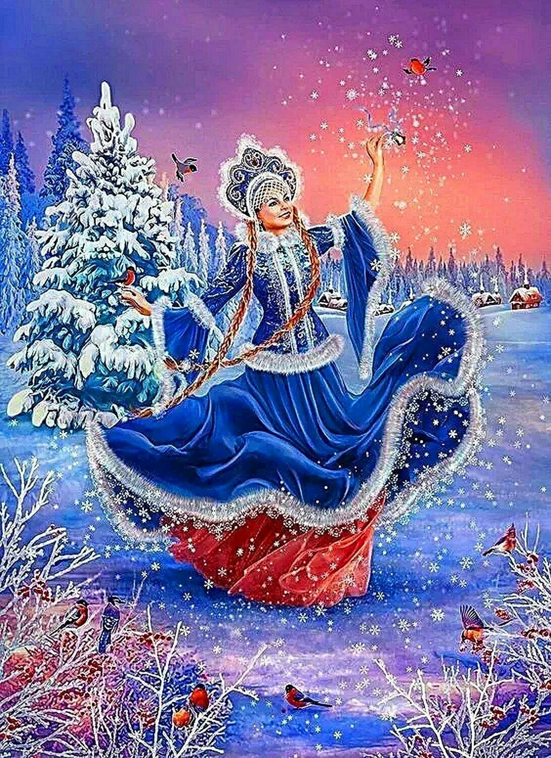 Снегурочки художник Наталья Макушева