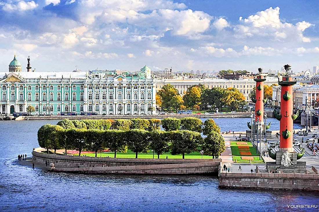 Стрелка Васильевского острова зимний дворец Санкт-Петербург