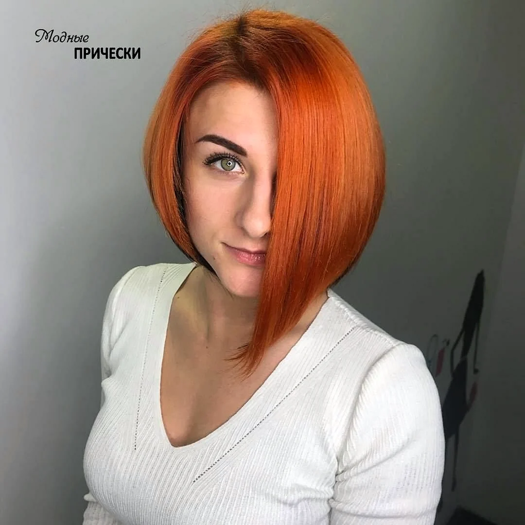 Стрижка асимметрия Боб каре асимметрия