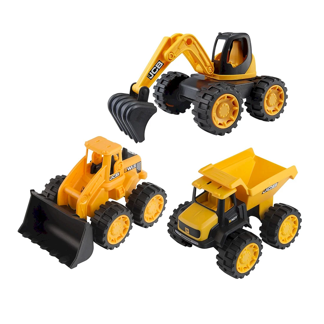 Строительная техника HTI игровой набор JCB 1416234 3 машинки