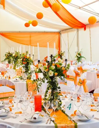 Свадьба в оранжевом стиле