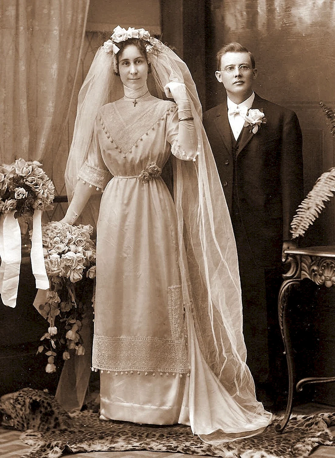 Свадебное платье 1900-1910