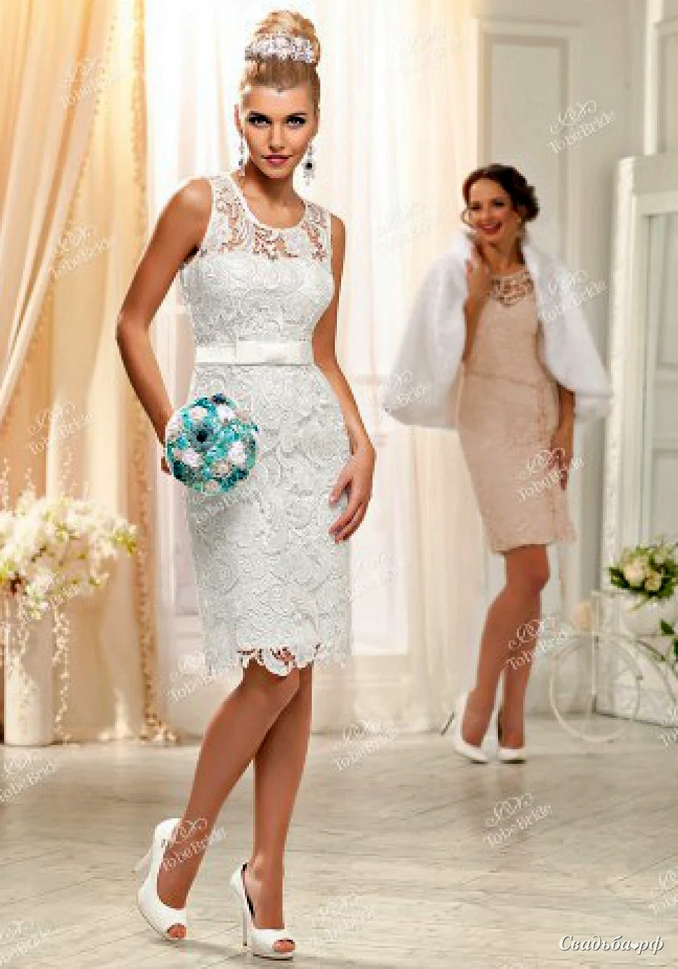 Свадебное платье футляр to be Bride