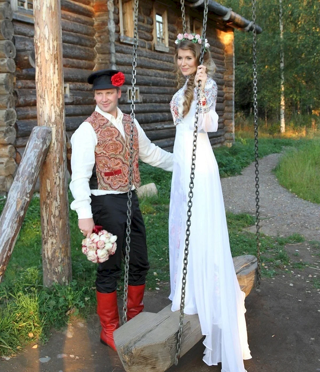 Свадебные Наряды жениха и невесты на Руси в старину