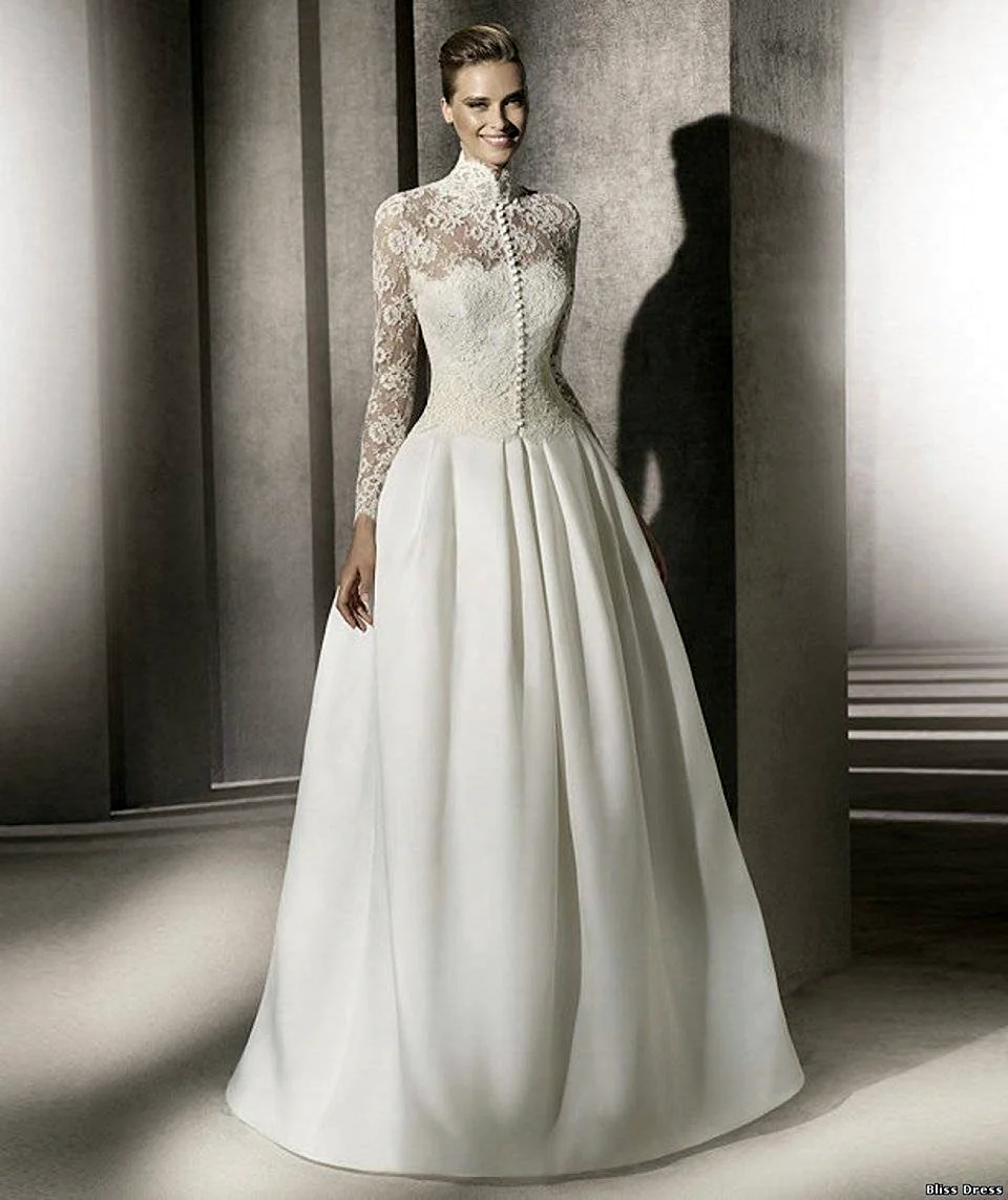 Свадебные платья Pronovias с длинными рукавами