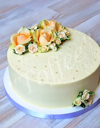 Свадебный торт 1 ярус