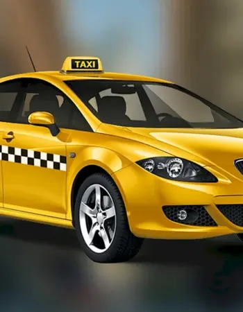 Taxi желтое 10см блистер