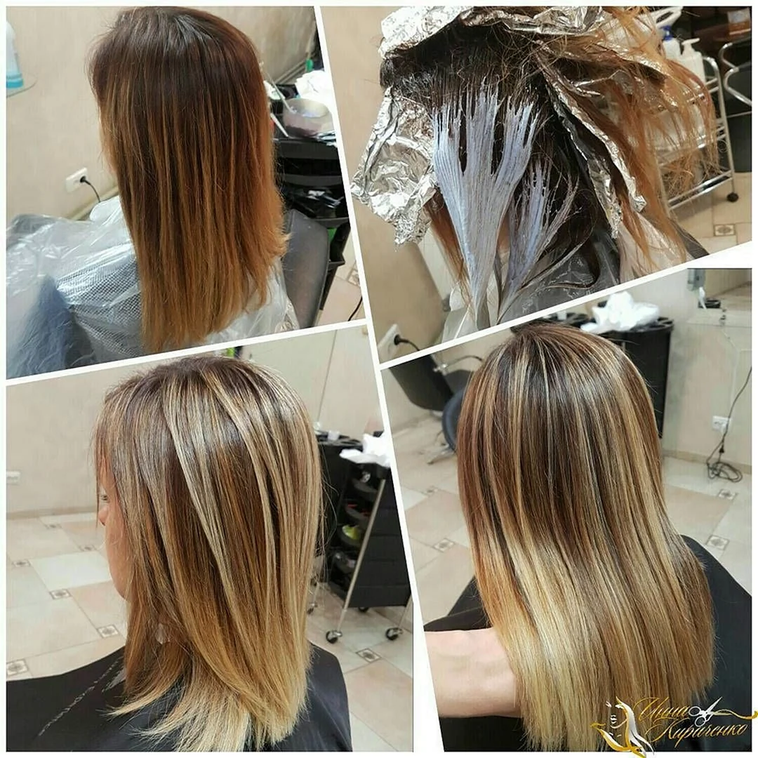 Техника мелирования балаяж