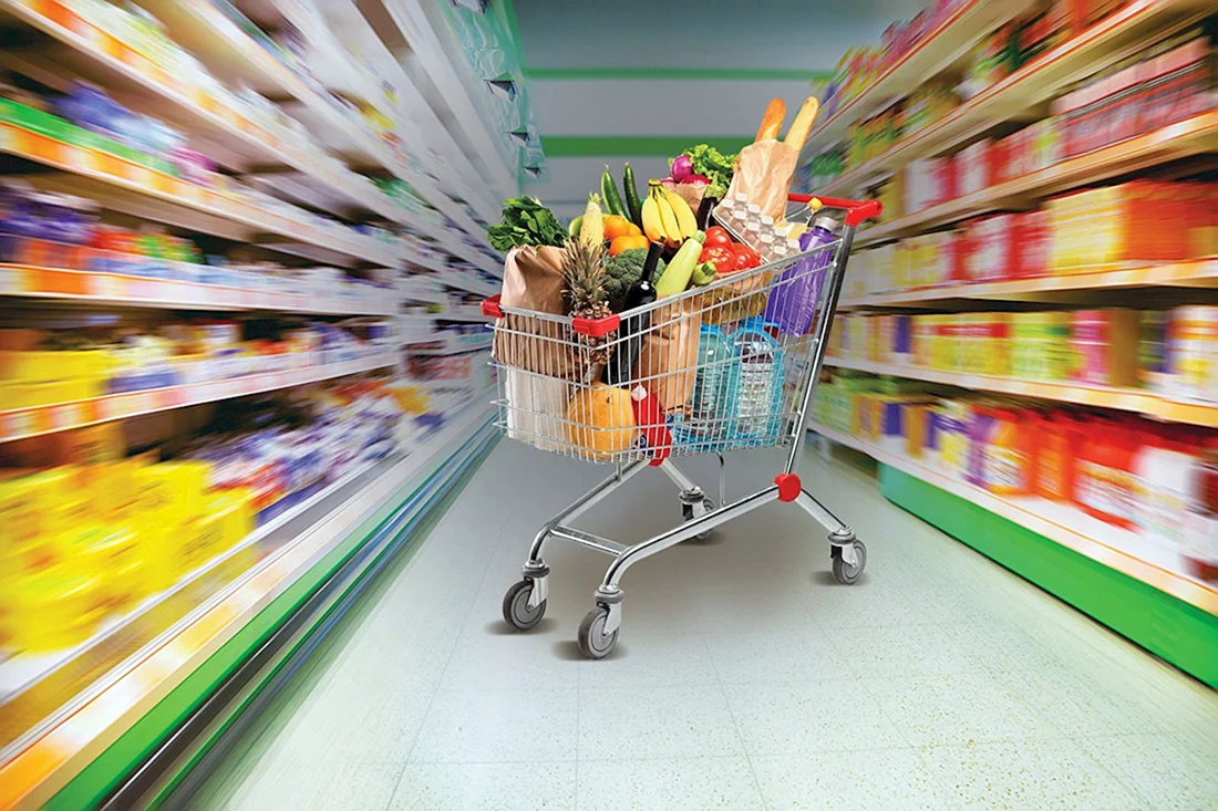 Тележка с продуктами