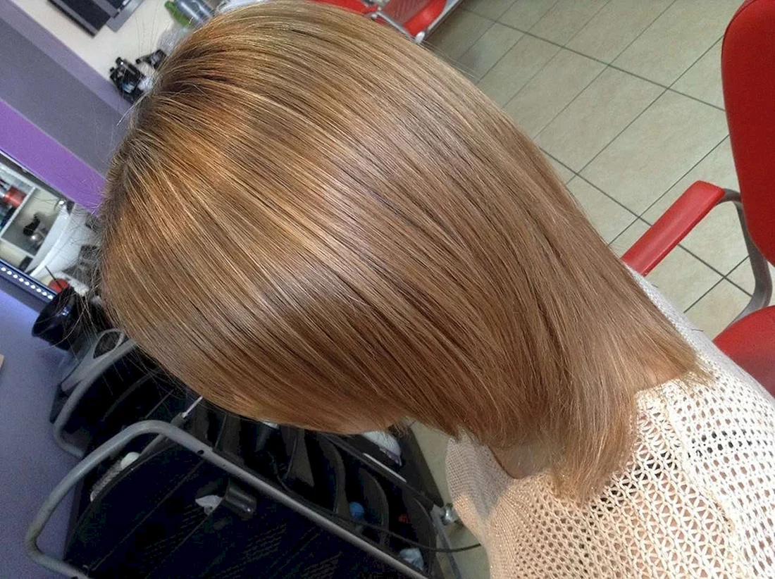 Тонирование пшеничный блонд