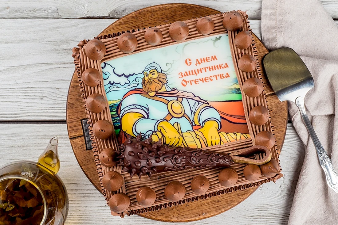 Торт с богатырями