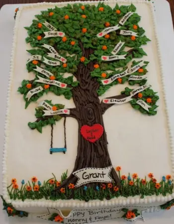 Торт с генеалогическим деревом