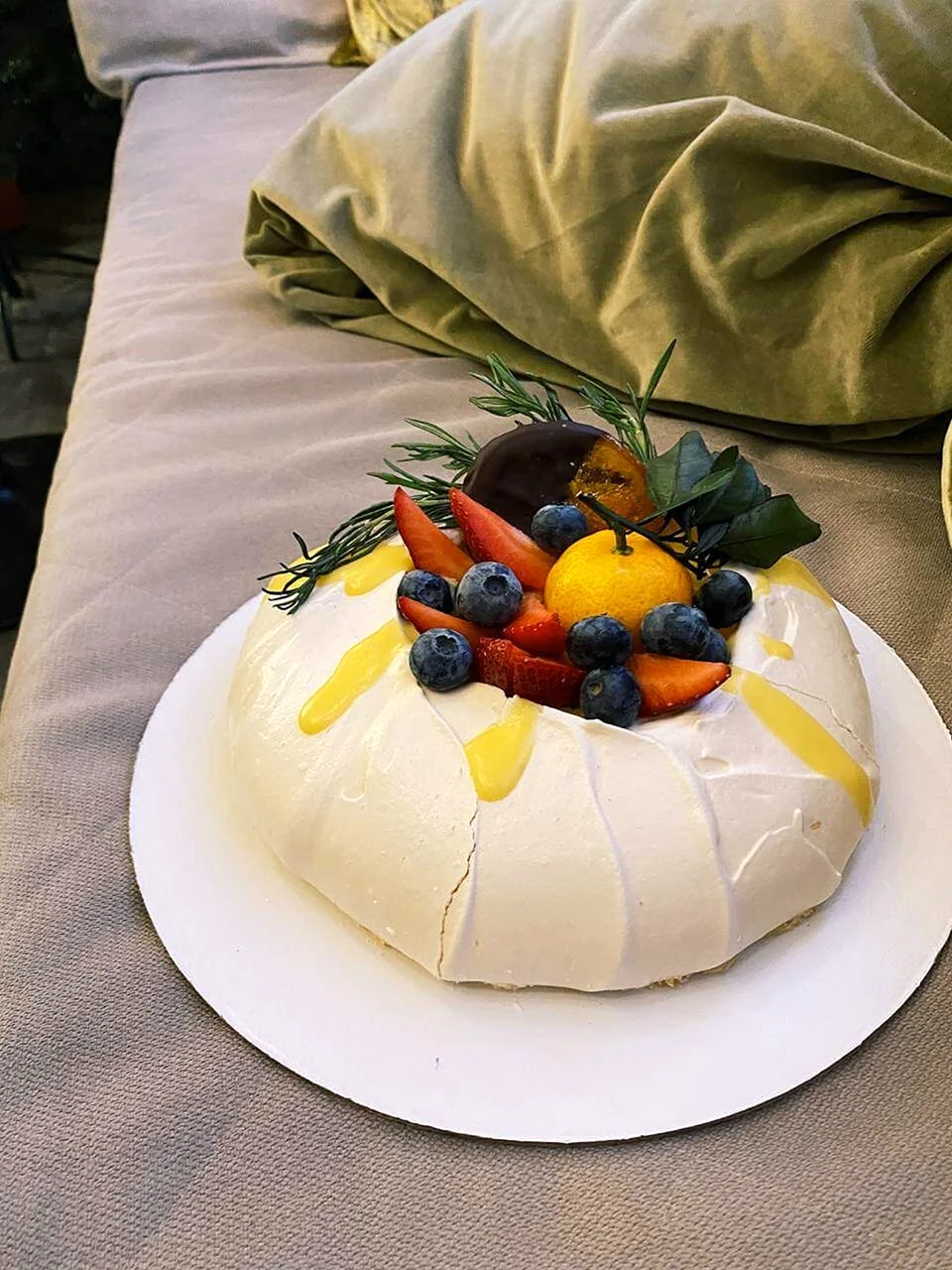Торт с лимонным курдом