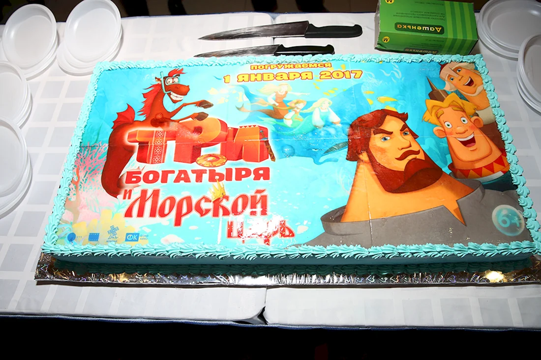 Торт три богатыря