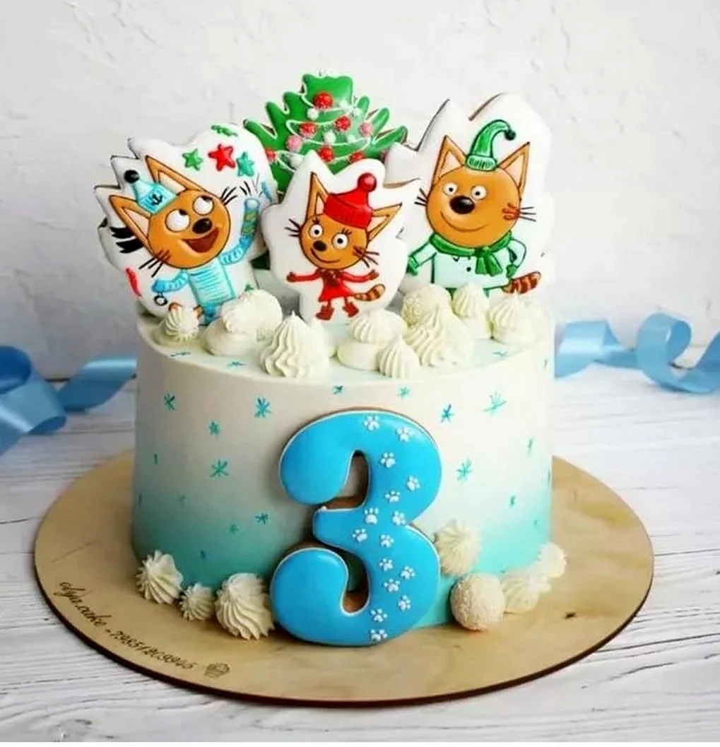 Торт три кота для мальчика 5 лет