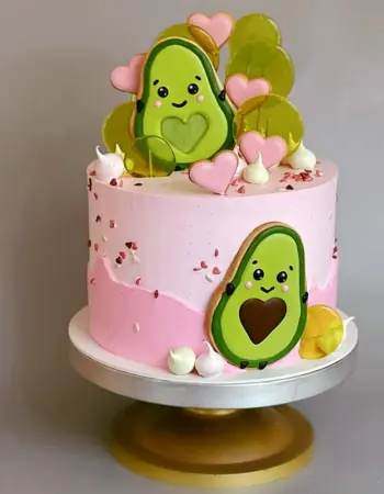 Тортик авокадо на день рождения девочке