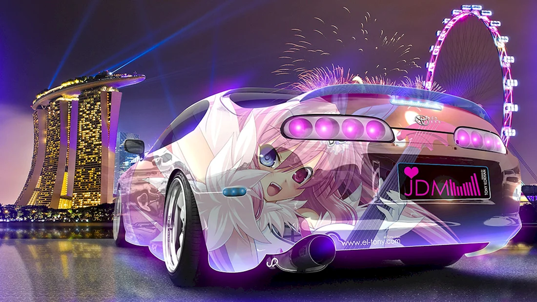 Toyota Supra неон