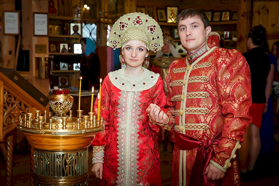 Традиционный русский свадебный наряд