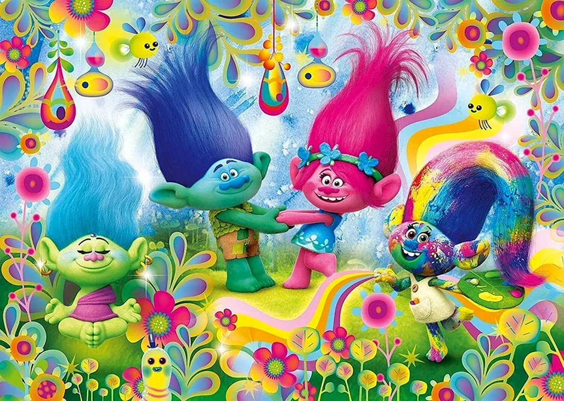 Тролли Розочка и Цветан
