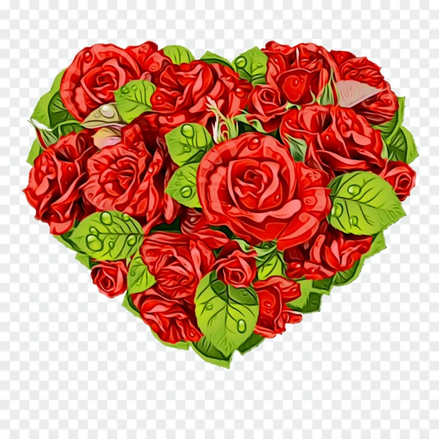 Цветы в виде сердца