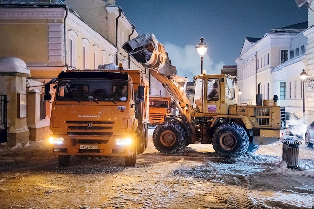 Уборка снега КАМАЗ Амкодор
