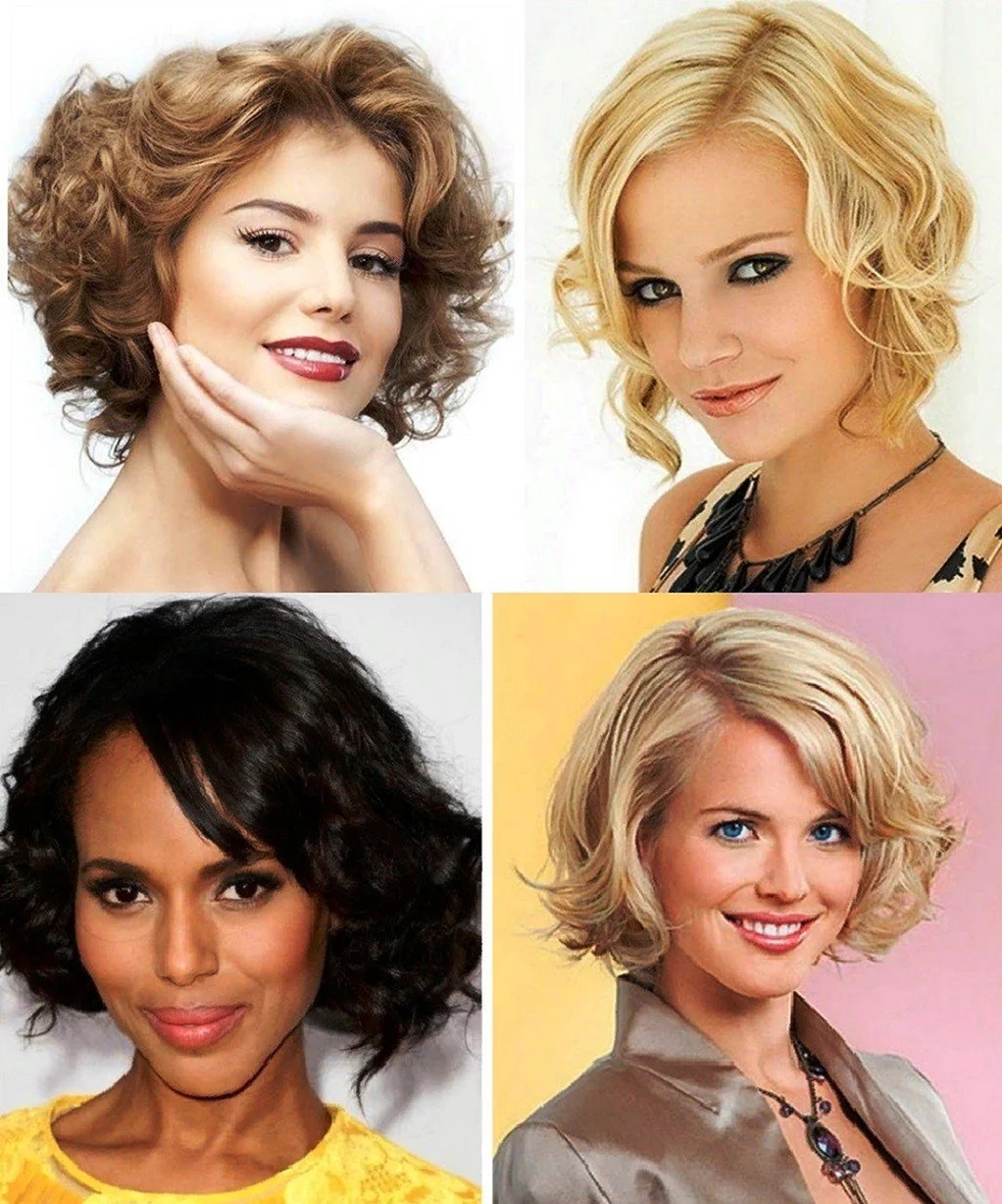 Укладка на каре с челкой