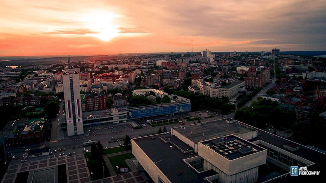 Ульяновск с высоты птичьего полета