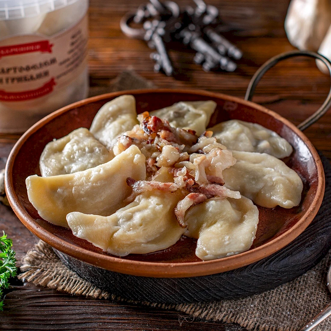 Вареники с картофелем и грибами