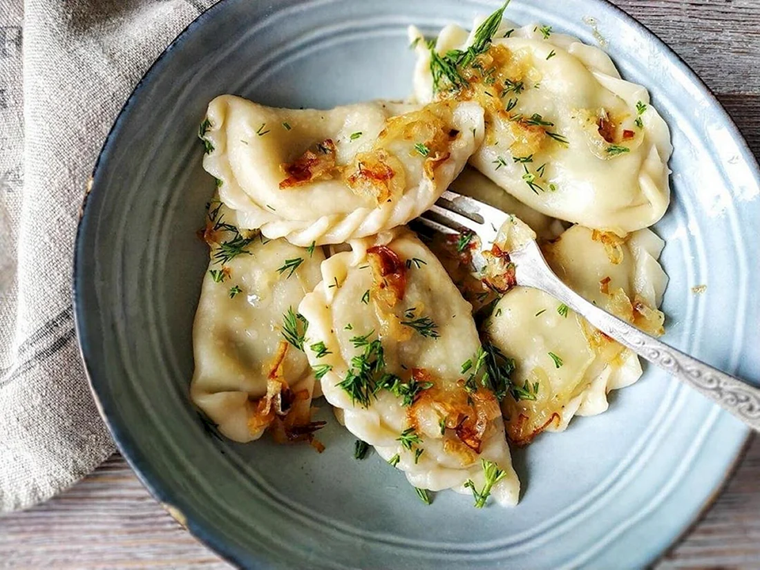 Вареники с картошкой и грибами