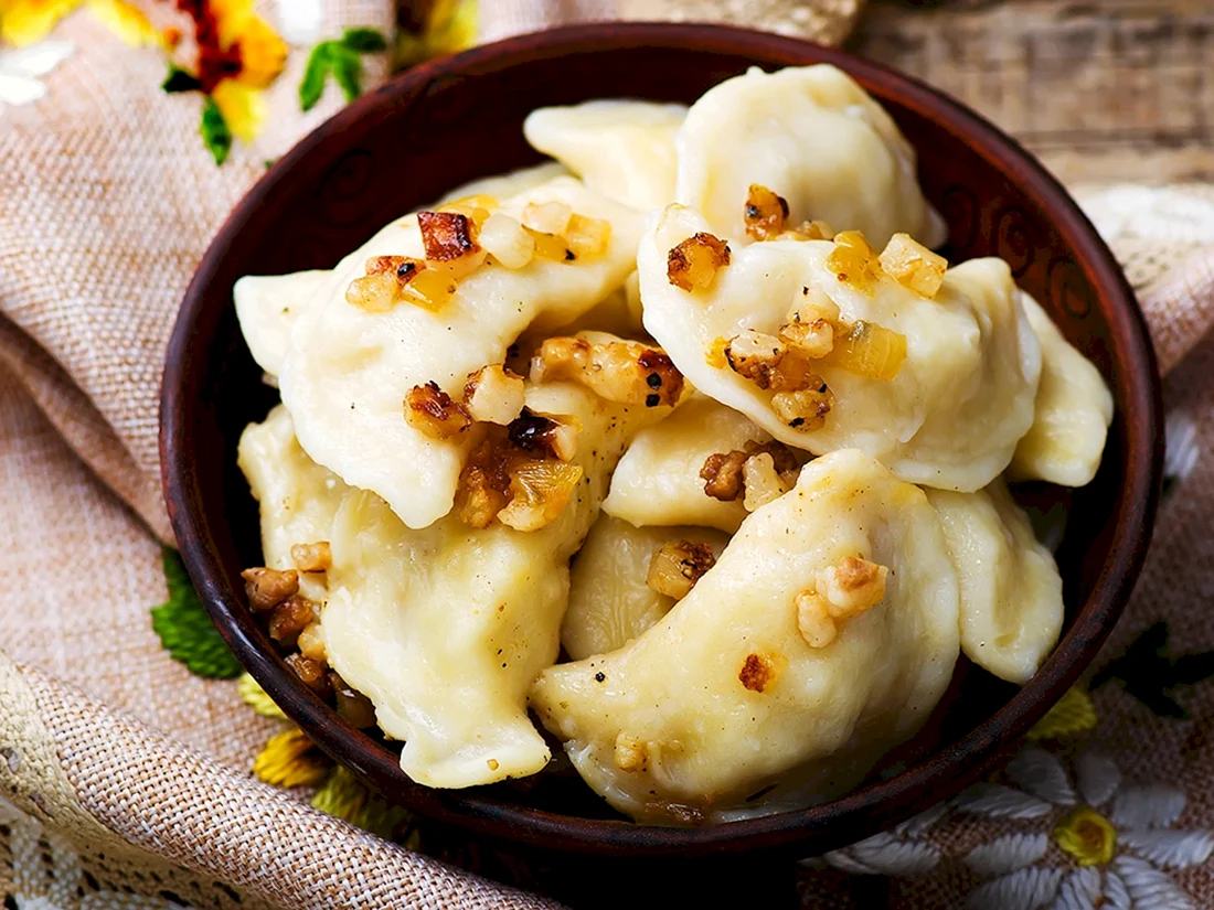 Вареники с картошкой и грибами