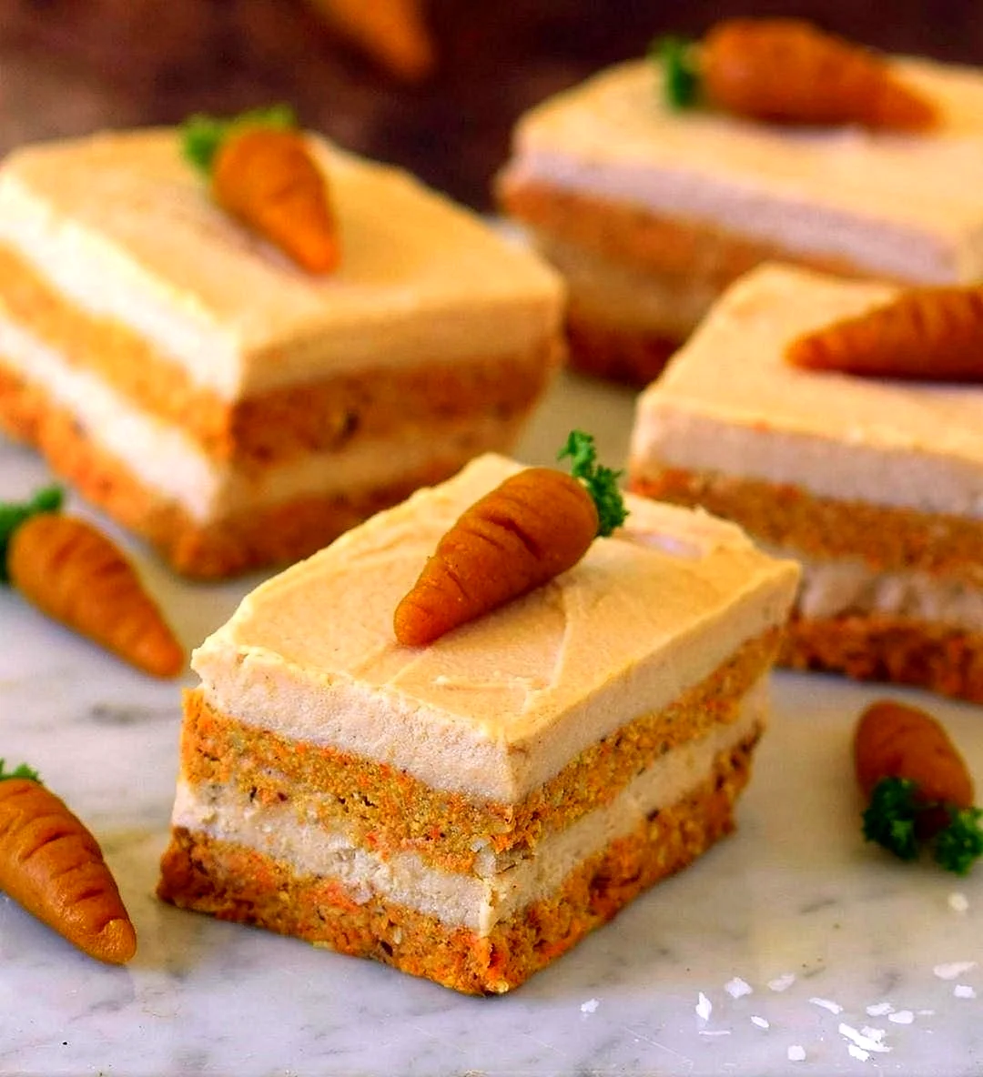 Веганский морковный кейк
