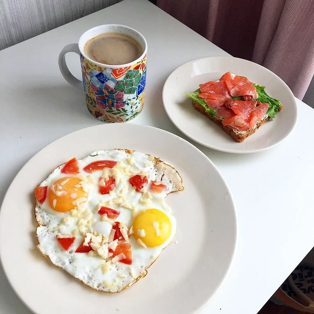 Вкусный и красивый завтрак