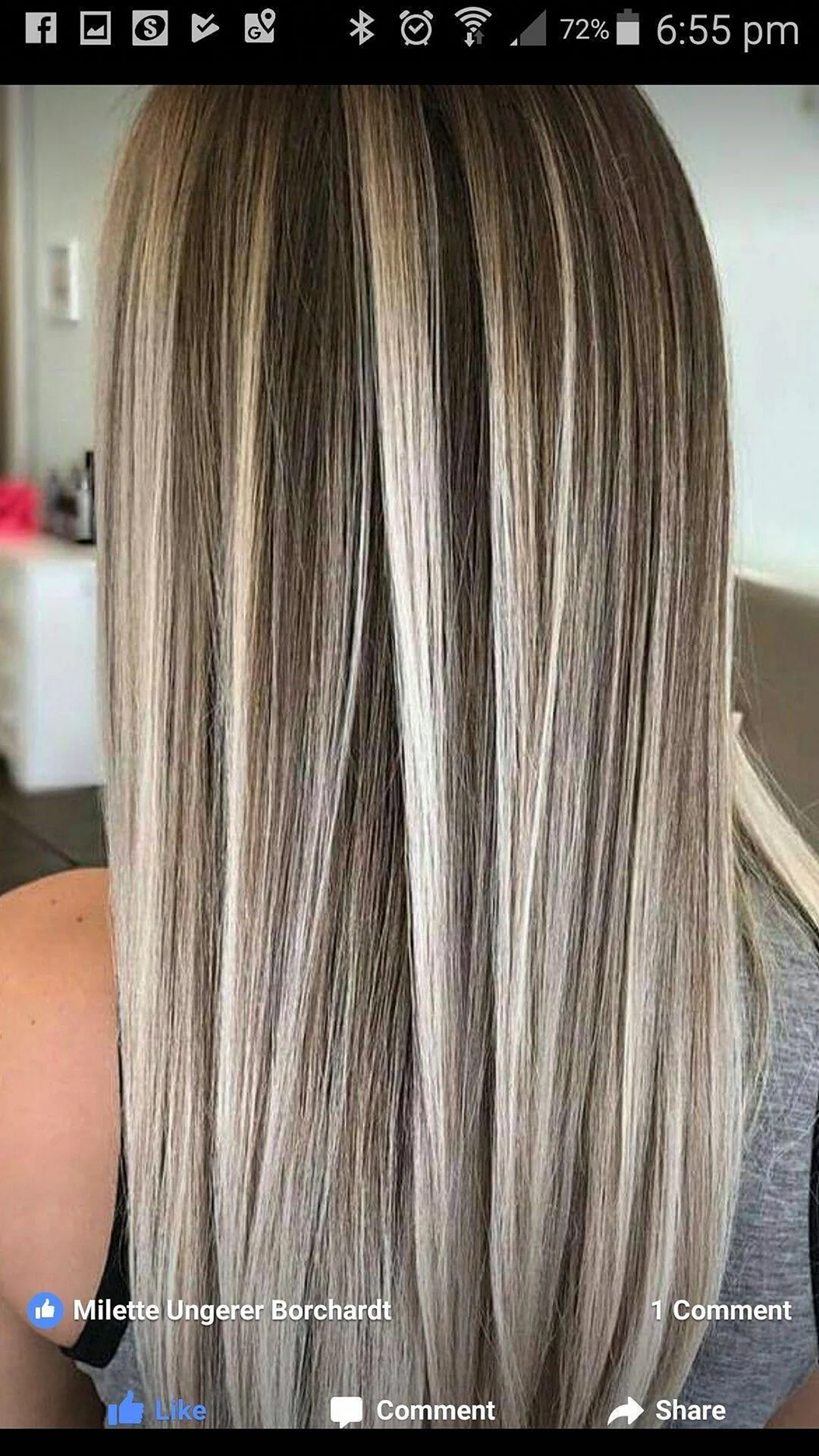 Вуальное мелирование