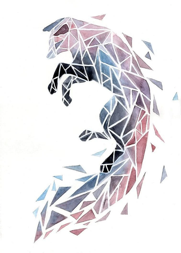 Животные в геометрическом стиле