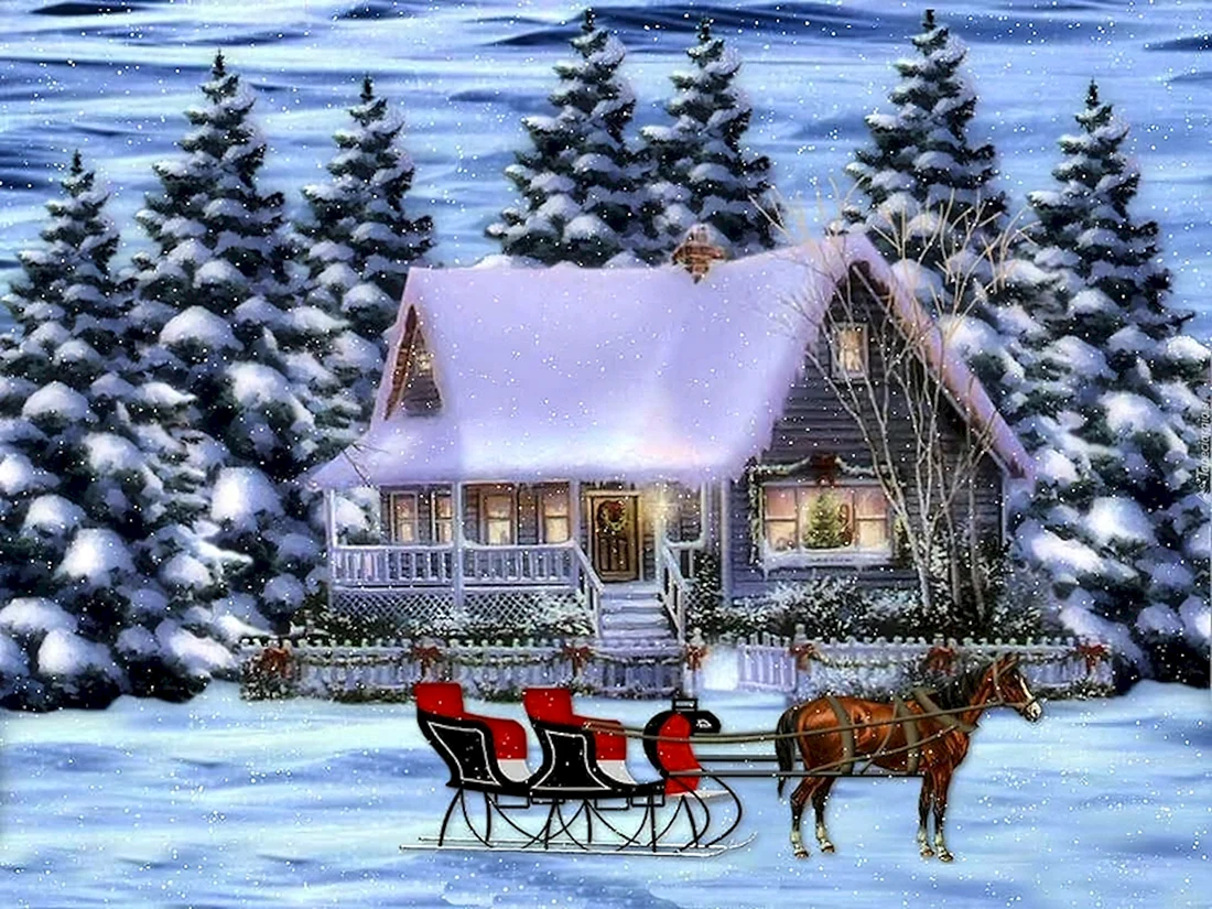 Зимний домик