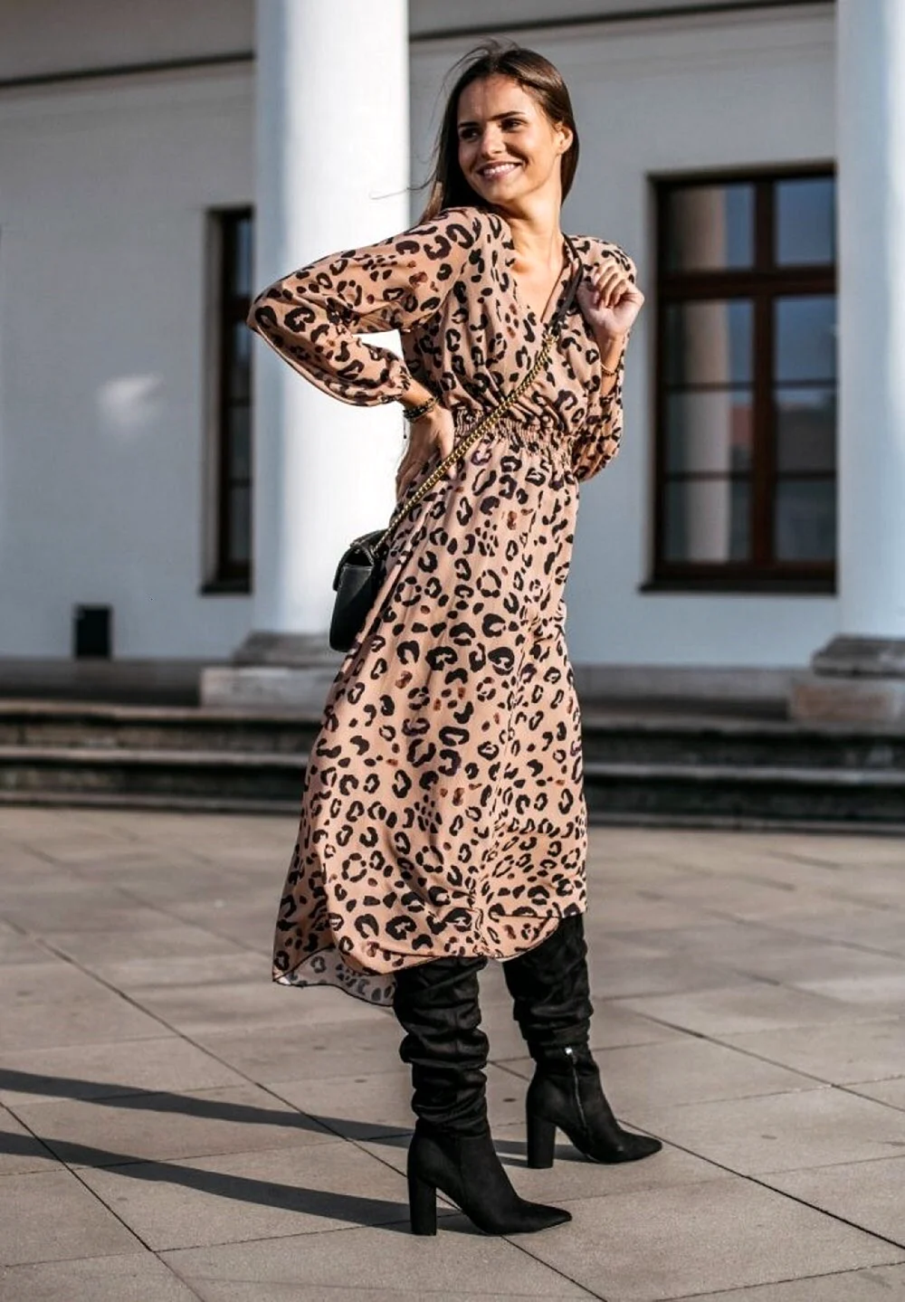 Золла платье леопард