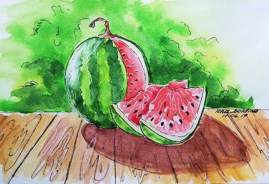 Арбуз рисунок