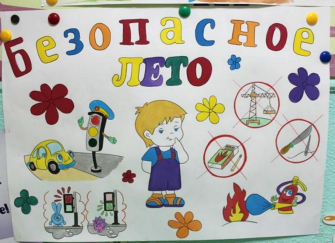 Безопасное лето рисунки