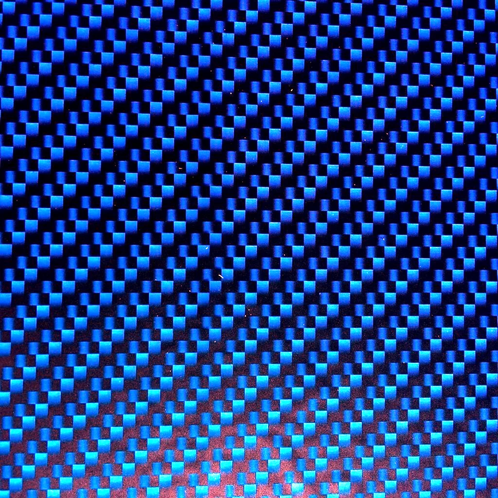Blue Carbon Fiber