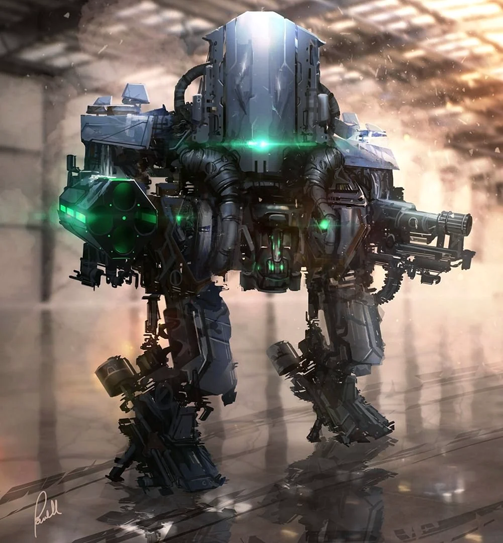 Боевые мехи Sci-Fi Art