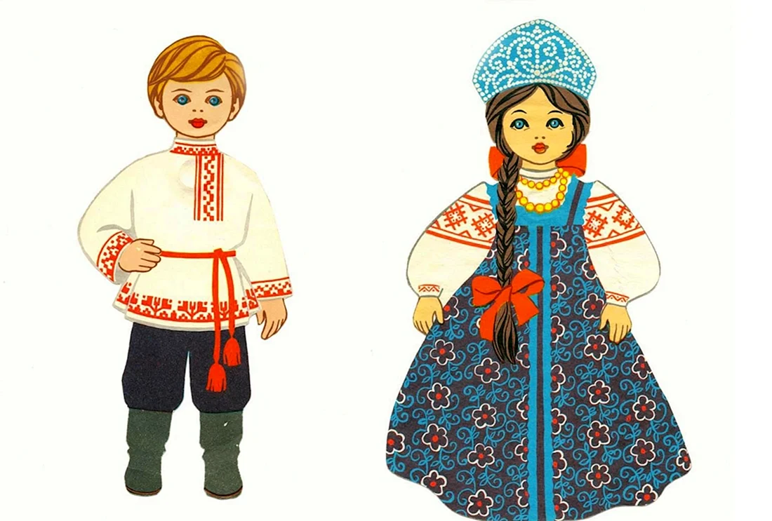 Бумажные куклы в народных костюмах