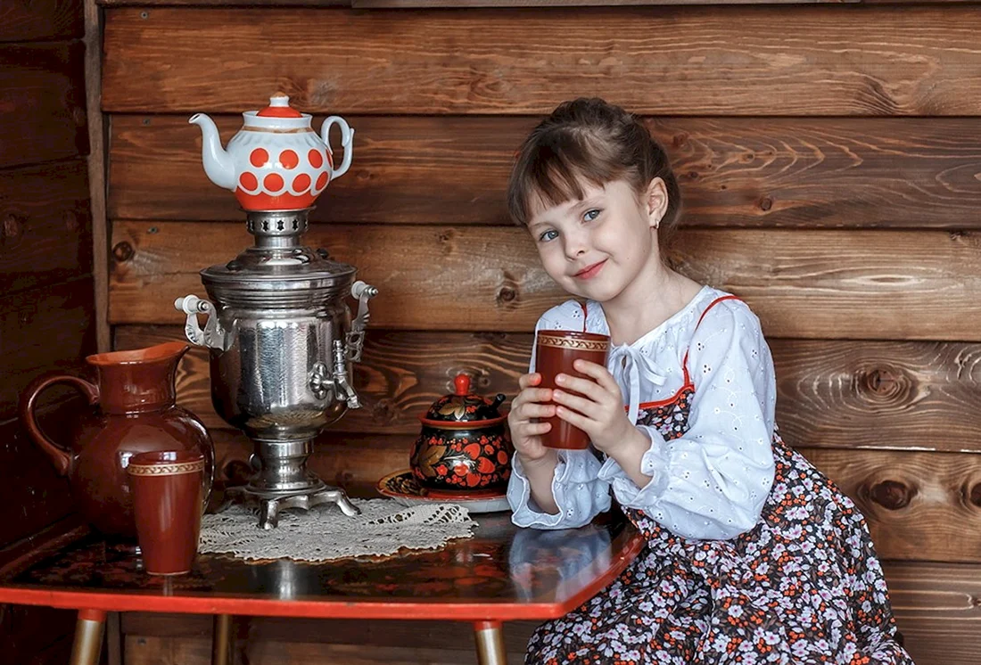 Чаепитие с самоваром